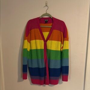 Brightly Colored Striped Sweater